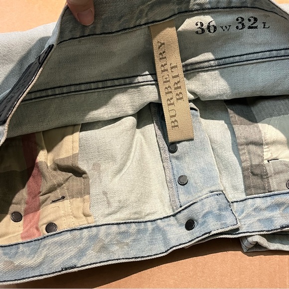 Burberry Brit Steadman Slim Fit Button Fly Jeans - Men's Size 36 X 28 - Blue - Picture 13 of 16